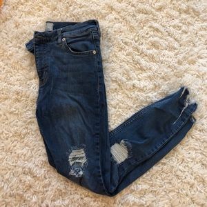 Free People Shark Bite skinny jeans